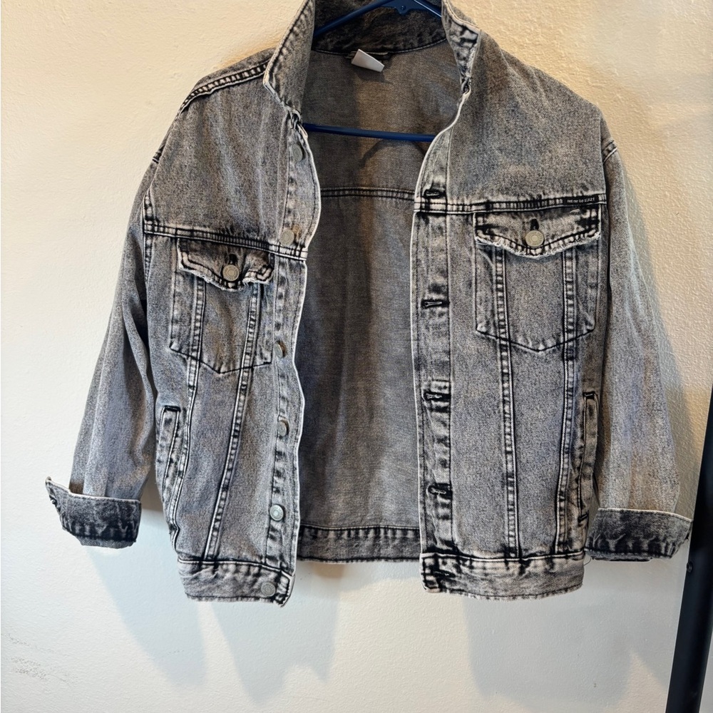 Zara Gray Denim Jacket